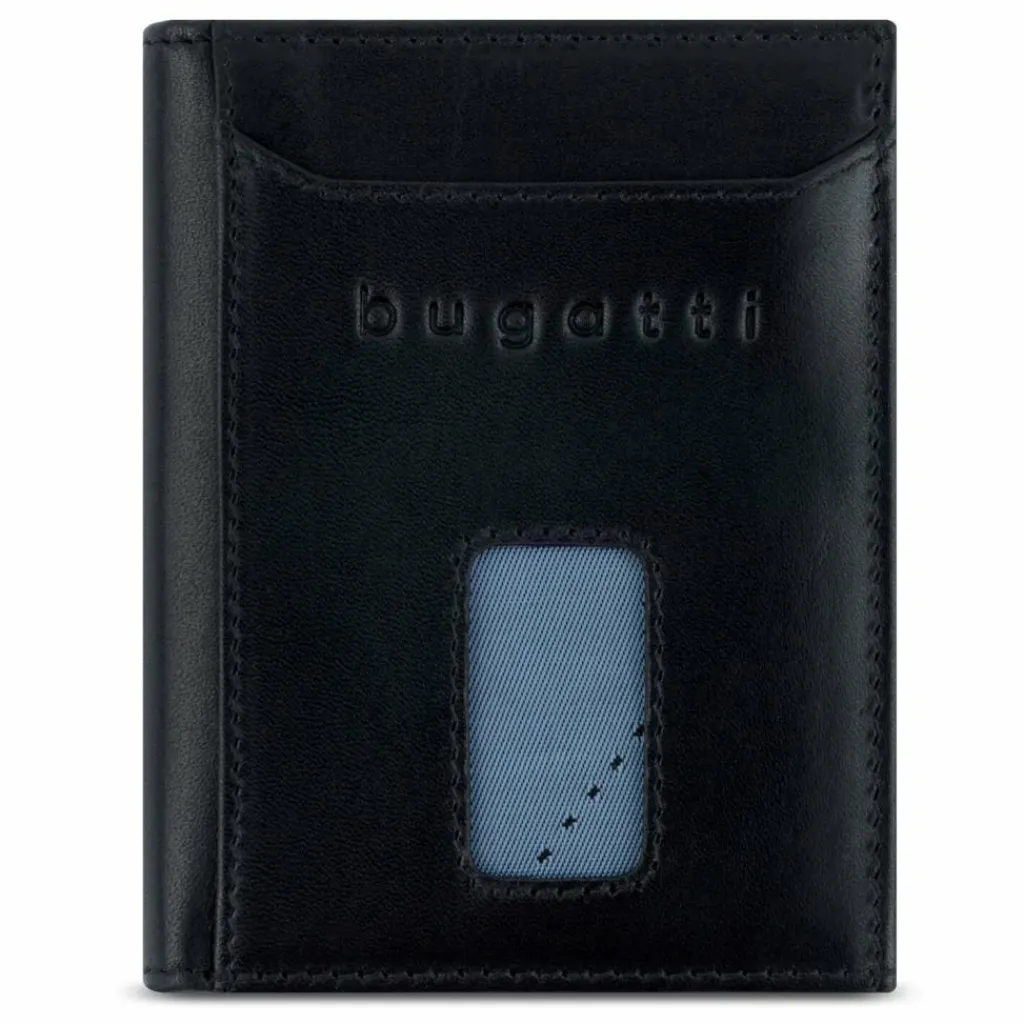 Best bugatti Secure Slim Geldbörse RFID Schutz Leder 8 cm schwarz
