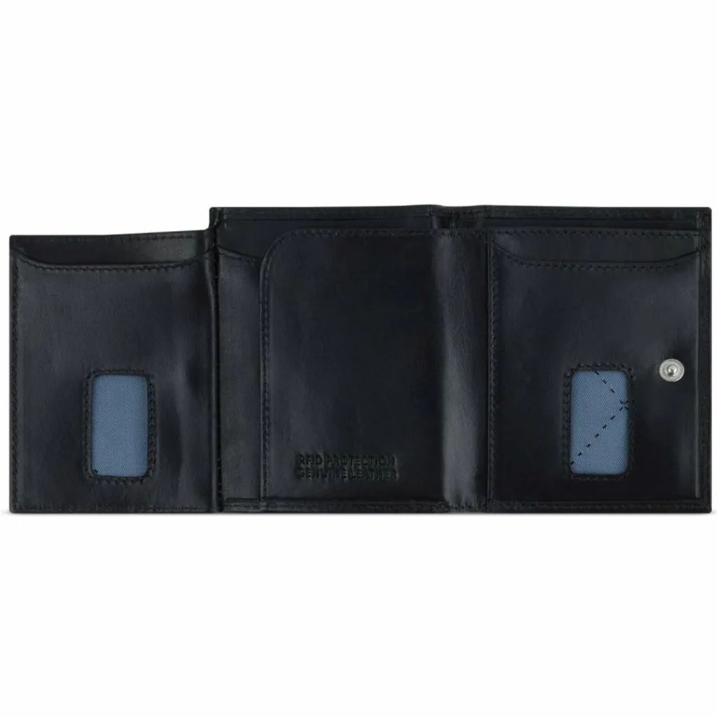 Best bugatti Secure Slim Geldbörse RFID Schutz Leder 8 cm schwarz