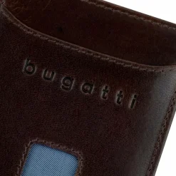bugatti Herrengeldbörsen Hochformat<Secure Slim Geldbörse RFID Schutz Leder 8 cm braun