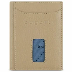 Outlet bugatti Secure Slim Geldbörse RFID Schutz Leder 8 cm beige