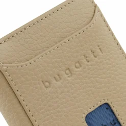 Outlet bugatti Secure Slim Geldbörse RFID Schutz Leder 8 cm beige