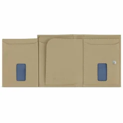 Outlet bugatti Secure Slim Geldbörse RFID Schutz Leder 8 cm beige
