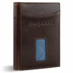 Herren bugatti Secure Slim Geldbörse RFID Schutz Leder 8 cm