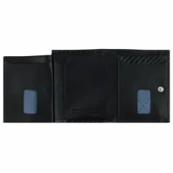 bugatti Herrengeldbörsen Hochformat<Secure Slim Geldbörse RFID Schutz Leder 8 cm schwarz