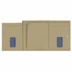 Discount bugatti Secure Slim Geldbörse RFID Schutz Leder 8 cm beige