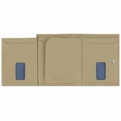 bugatti Herrengeldbörsen Hochformat<Secure Slim Geldbörse RFID Schutz Leder 8 cm beige