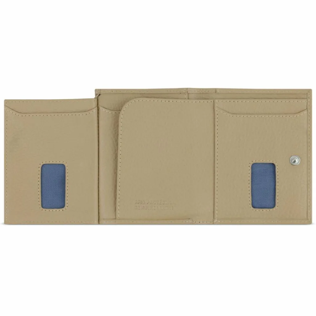 bugatti Herrengeldbörsen Hochformat<Secure Slim Geldbörse RFID Schutz Leder 8 cm beige