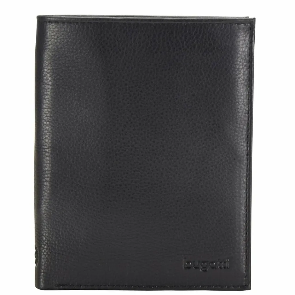 bugatti Herrengeldbörsen Hochformat<Sempre Geldbörse Leder 10 cm schwarz