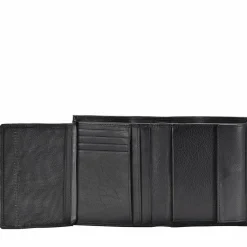 bugatti Herrengeldbörsen Hochformat<Sempre Geldbörse Leder 10 cm schwarz