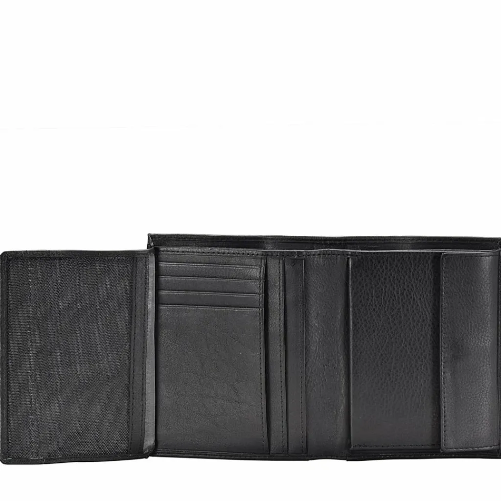 bugatti Herrengeldbörsen Hochformat<Sempre Geldbörse Leder 10 cm schwarz