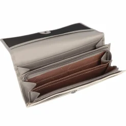 Outlet bugatti Sina Geldbörse RFID Schutz Leder 18.5 cm hellgrau