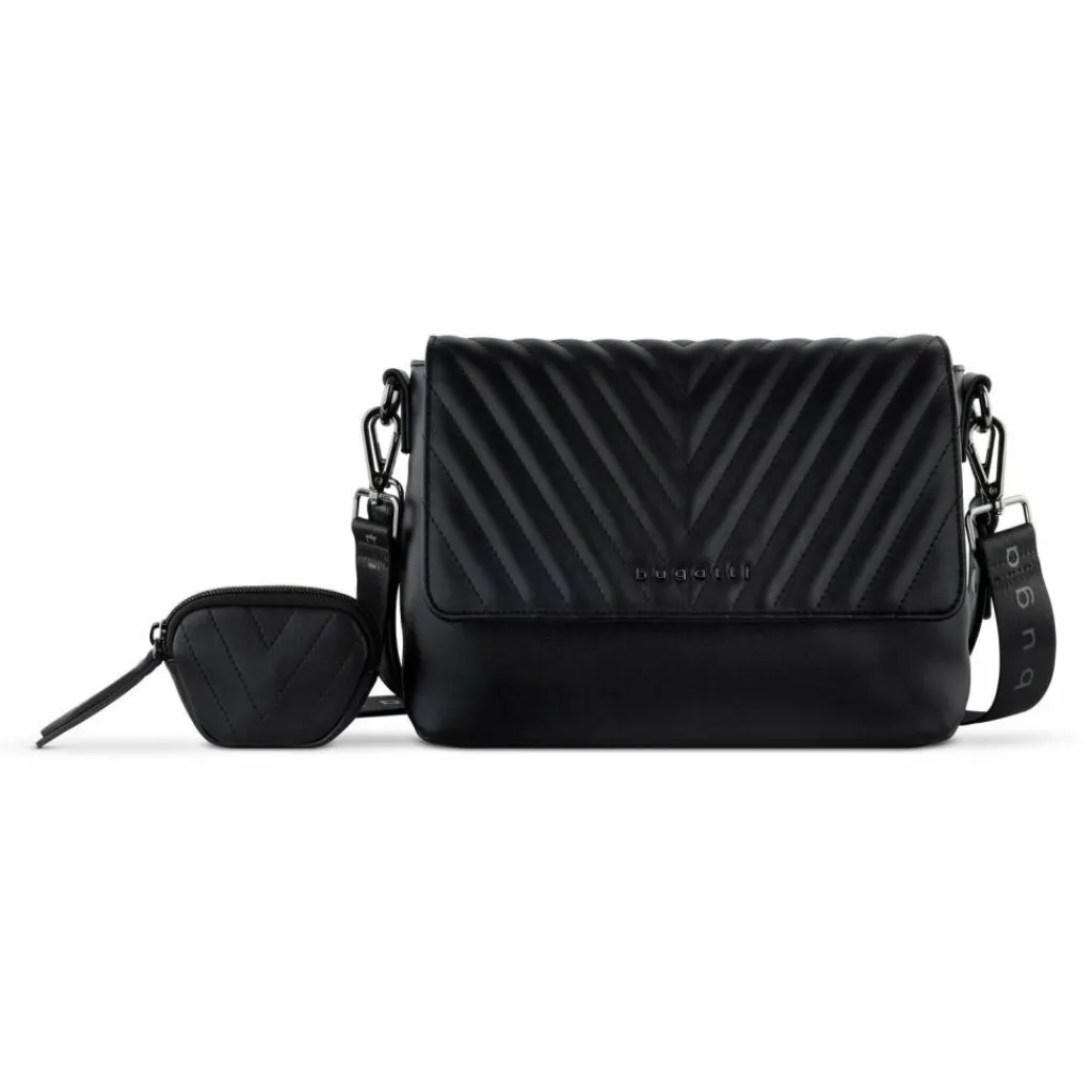 bugatti Schultertaschen<Sira Schultertasche 24 cm schwarz