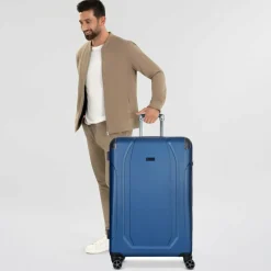 bugatti Hartgepäck|4-Rollen Koffer<Valencia 4 Rollen Trolley L 77 cm blue