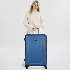 bugatti Hartgepäck|4-Rollen Koffer<Valencia 4 Rollen Trolley L 77 cm blue