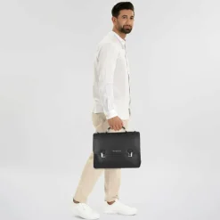 bugatti Valencia Aktentaschen Messenger Leder 40 cm Laptopfach