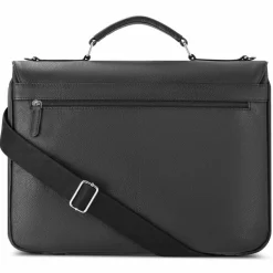 bugatti Laptoptaschen|Aktentaschen<Valencia Aktentasche RFID Leder 40 cm Laptopfach black
