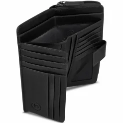 bugatti Damengeldbörsen Hochformat<Valencia Geldbörse RFID Schutz Leder 10 cm black