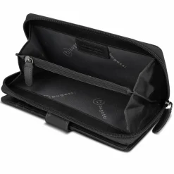 bugatti Damengeldbörsen Hochformat<Valencia Geldbörse RFID Schutz Leder 10 cm black
