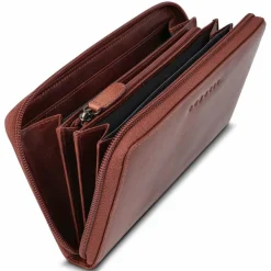 bugatti Damengeldbörsen Querformat<Valencia Geldbörse Leder 20 cm brown