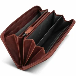 bugatti Damengeldbörsen Querformat<Valencia Geldbörse Leder 20 cm brown