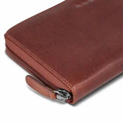 bugatti Damengeldbörsen Querformat<Valencia Geldbörse Leder 20 cm brown