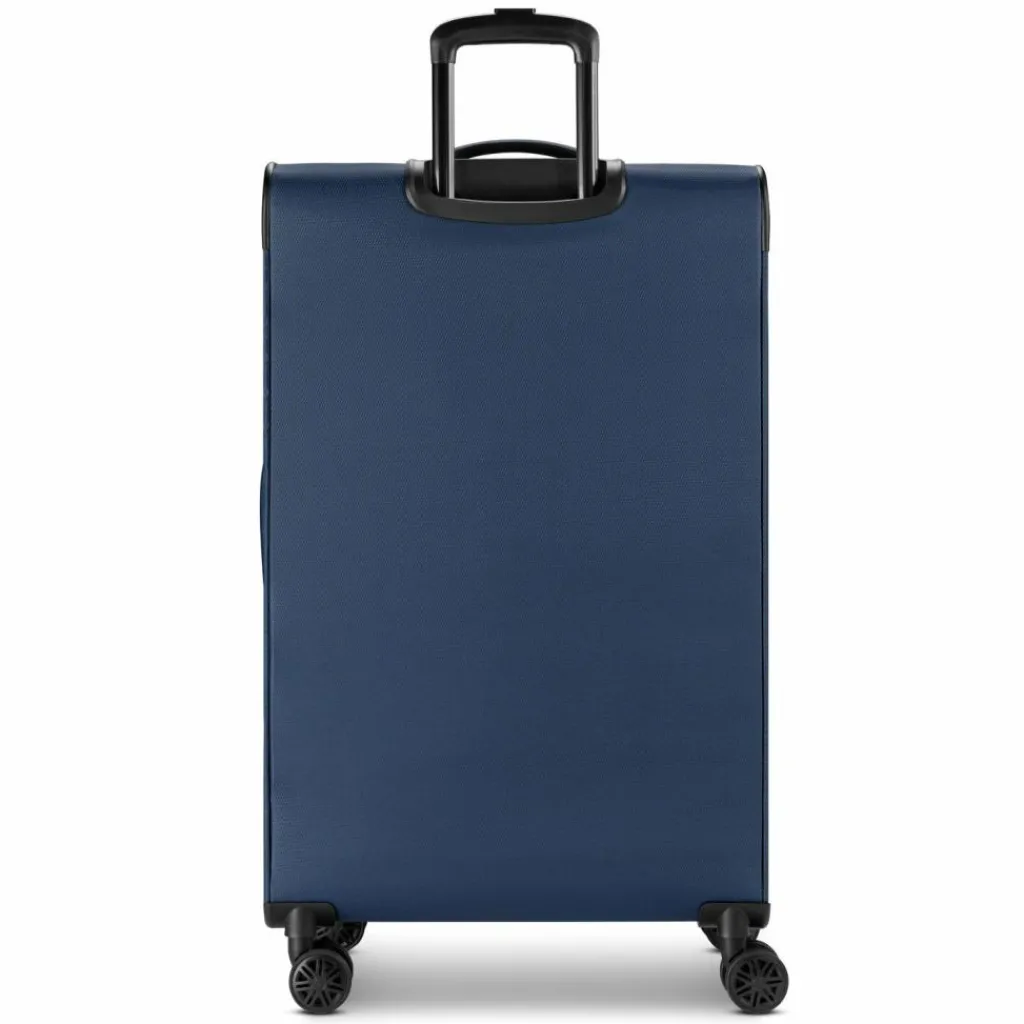 bugatti Weichgepäck|4-Rollen Koffer<Valencia Soft 4 Rollen Trolley L 75 cm mit Dehnfalte navy