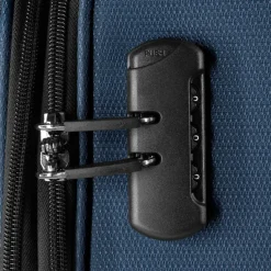 bugatti Weichgepäck|4-Rollen Koffer<Valencia Soft 4 Rollen Trolley L 75 cm mit Dehnfalte navy