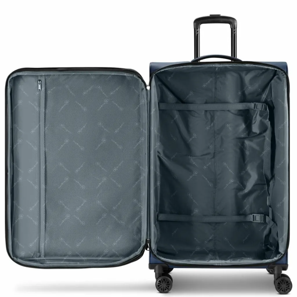 bugatti Weichgepäck|4-Rollen Koffer<Valencia Soft 4 Rollen Trolley L 75 cm mit Dehnfalte navy