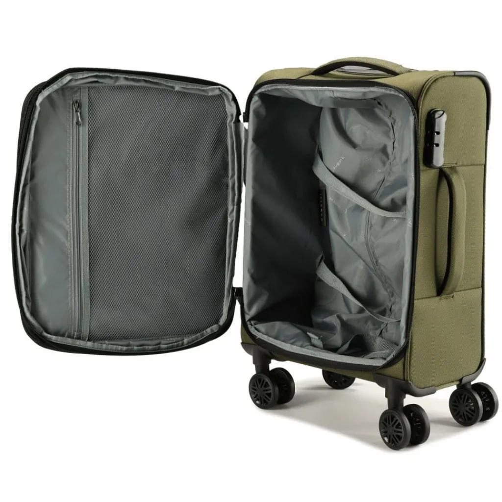 bugatti Valencia Soft 4 Rollen Kabinentrolley S 55 cm mit Dehnfalte