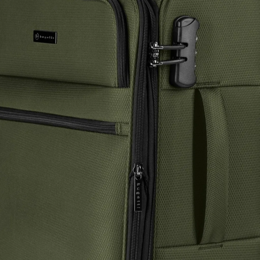 bugatti Valencia Soft 4 Rollen Kabinentrolley S 55 cm mit Dehnfalte