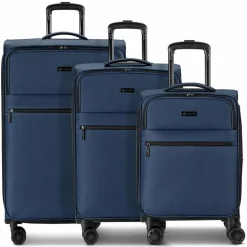 bugatti Valencia Soft 4 Rollen Kofferset 3-teilig mit Dehnfalte