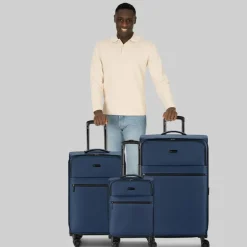 bugatti Valencia Soft 4 Rollen Kofferset 3-teilig mit Dehnfalte