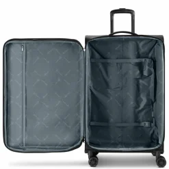 bugatti Weichgepäck|4-Rollen Koffer<Valencia Soft 4 Rollen Trolley L 75 cm mit Dehnfalte black