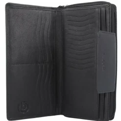 bugatti Damengeldbörsen Querformat<Vertice Geldbörse Leder 20,5 cm schwarz