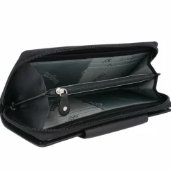 bugatti Damengeldbörsen Querformat<Vertice Geldbörse Leder 20,5 cm schwarz
