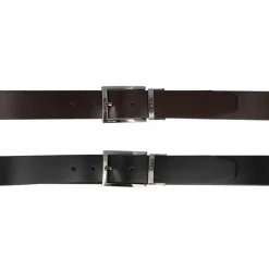 Outlet bugatti Wendegürtel Leder schwarz/dunkelbraun