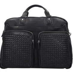 New bugatti Woven Aktentasche Leder 48 cm schwarz