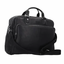 New bugatti Woven Aktentasche Leder 48 cm schwarz