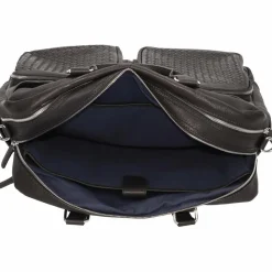 New bugatti Woven Aktentasche Leder 48 cm schwarz