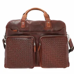 bugatti Aktentaschen<Woven Aktentasche Leder 48 cm british tan