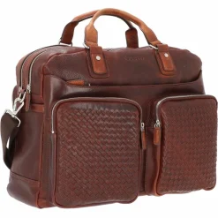 bugatti Aktentaschen<Woven Aktentasche Leder 48 cm british tan