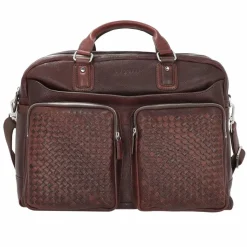 bugatti Woven Aktentasche Leder 48 cm