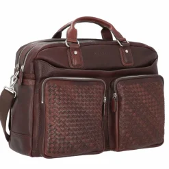 bugatti Woven Aktentasche Leder 48 cm