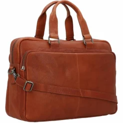 Hot Burkely Antique Avery Aktentasche Leder 40 cm Laptopfach cognac