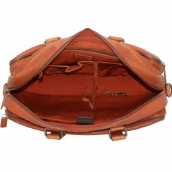 Hot Burkely Antique Avery Aktentasche Leder 40 cm Laptopfach cognac