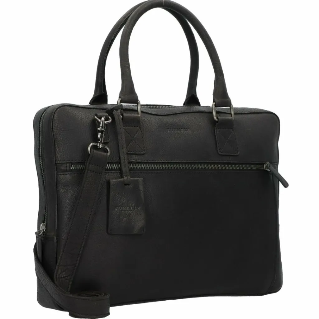 New Burkely Antique Avery Aktentasche Leder 38 cm Laptopfach black