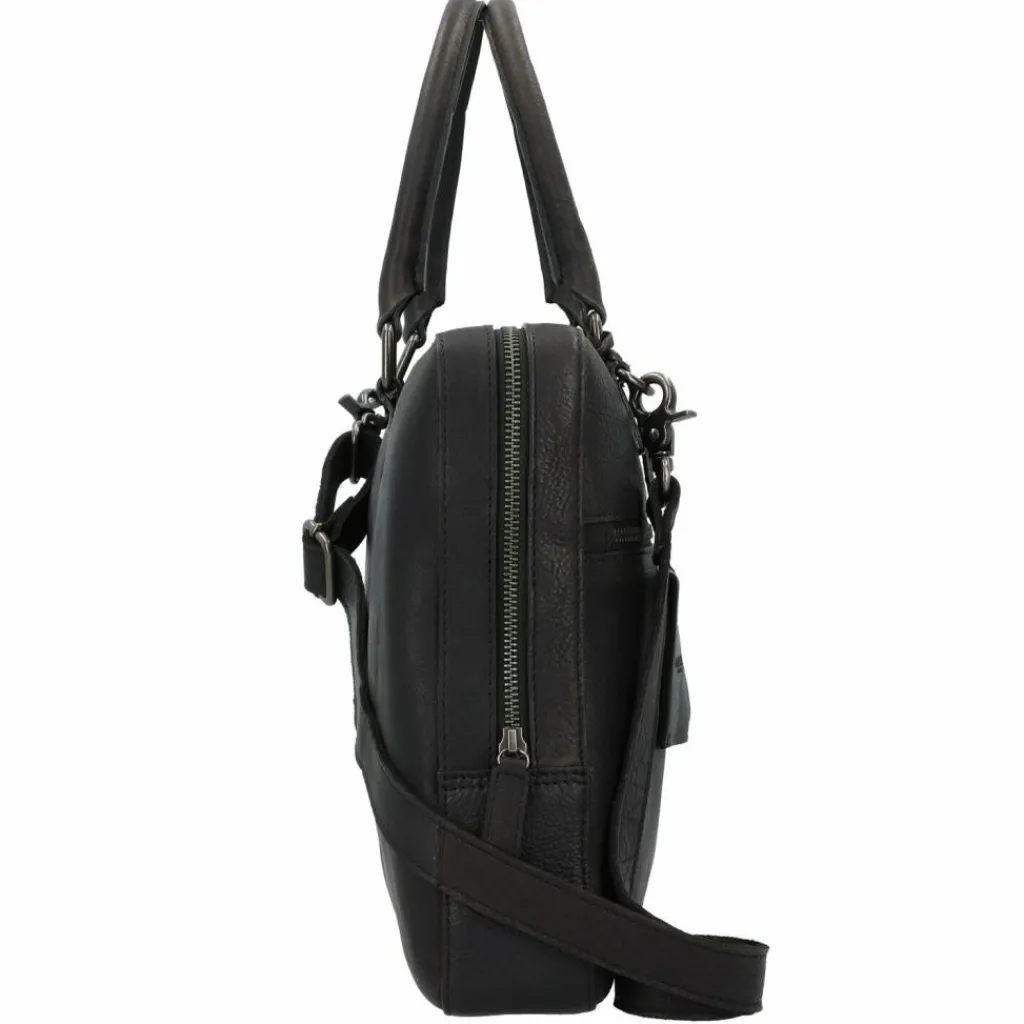 New Burkely Antique Avery Aktentasche Leder 38 cm Laptopfach black