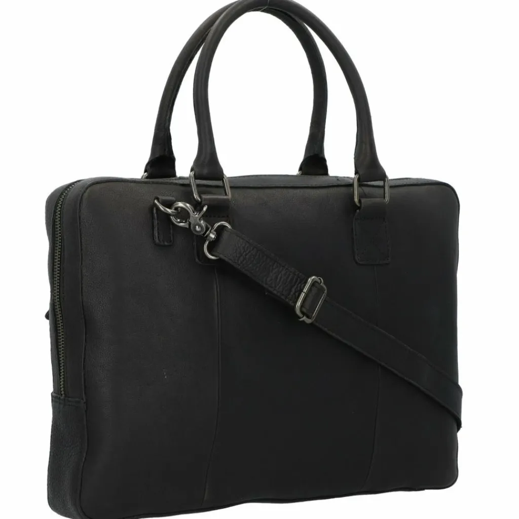 New Burkely Antique Avery Aktentasche Leder 38 cm Laptopfach black