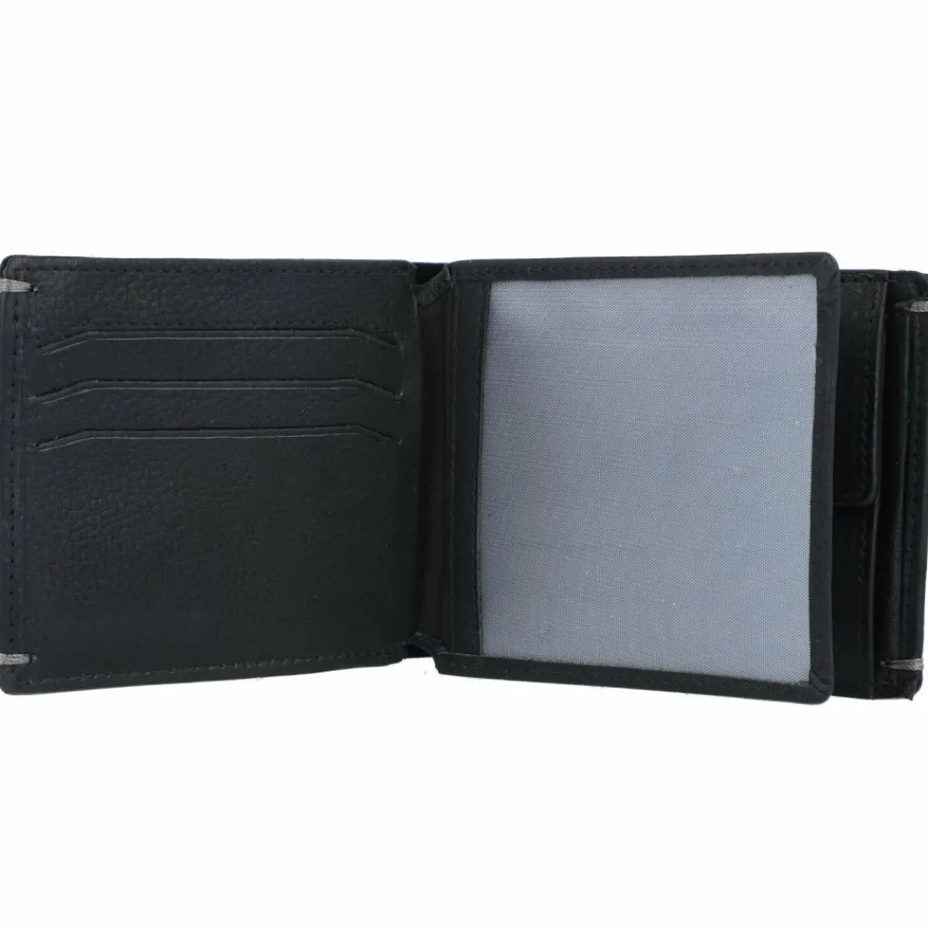 Burkely Herrengeldbörsen Querformat<Antique Avery Geldbörse RFID Leder 12 cm black
