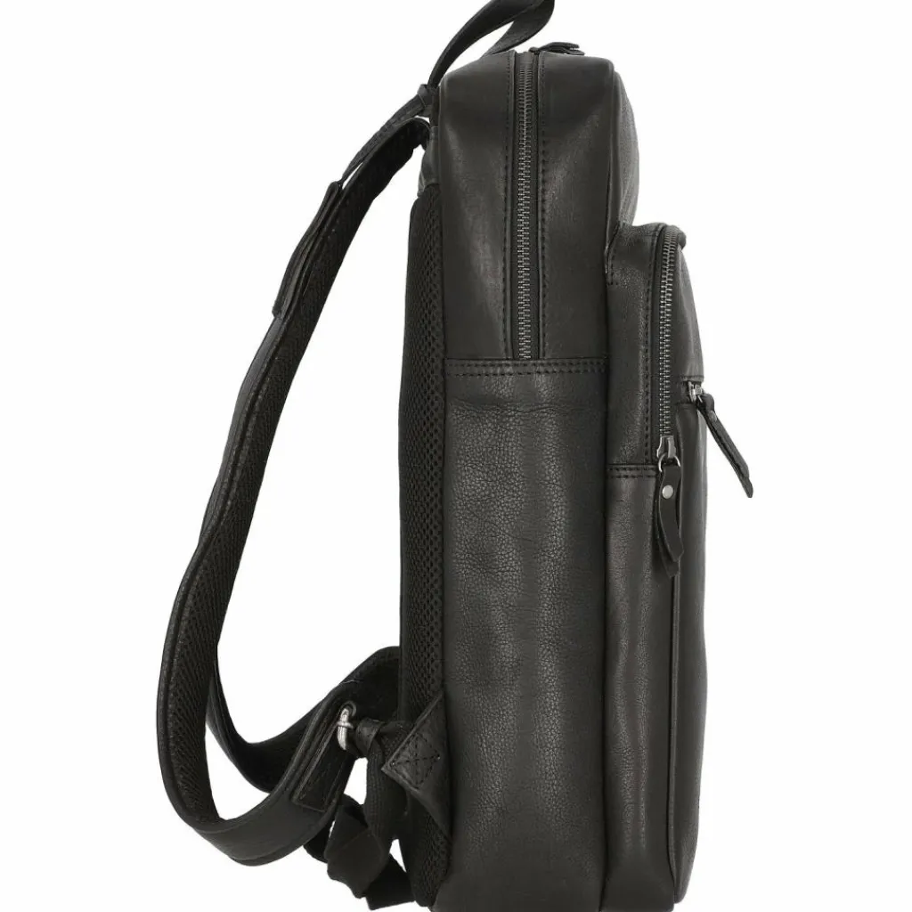 Burkely Antique Avery Rucksack Leder 44 cm Laptopfach black